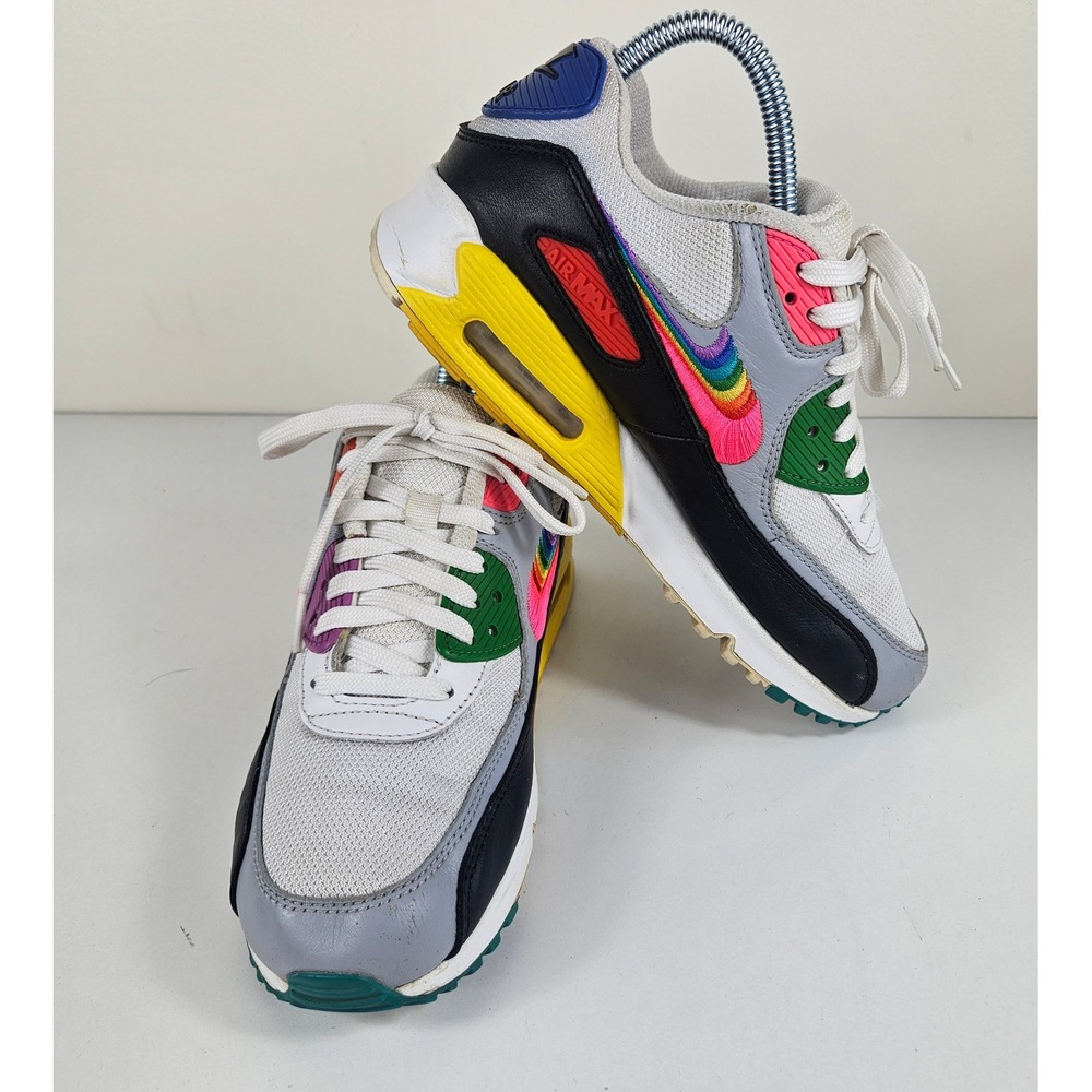 Nike Air Max 90 Be True Womens 6.5 Mens 5 Rainbow Pride Sneakers CJ5482-100
